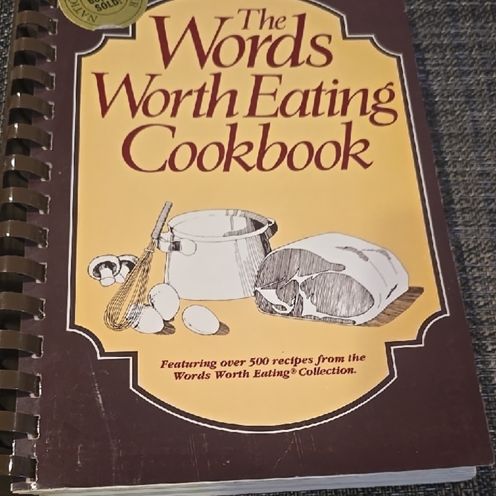 Words Worth Eating Cookbook - Brown Cover